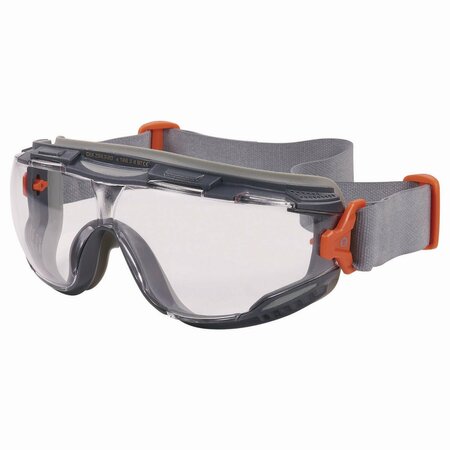 ERGODYNE Skullerz ARKYN Anti-Scratch and Enhanced Anti-Fog Safety Goggles with Neoprene Strap, Clear 60310